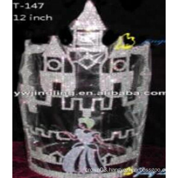 12 Inch Castle Cinderella Pageant Crown